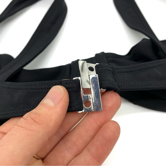 BELLE THE LABEL Oracle Top & Bare Bikini Bottom Black M - Picture 6 of 7